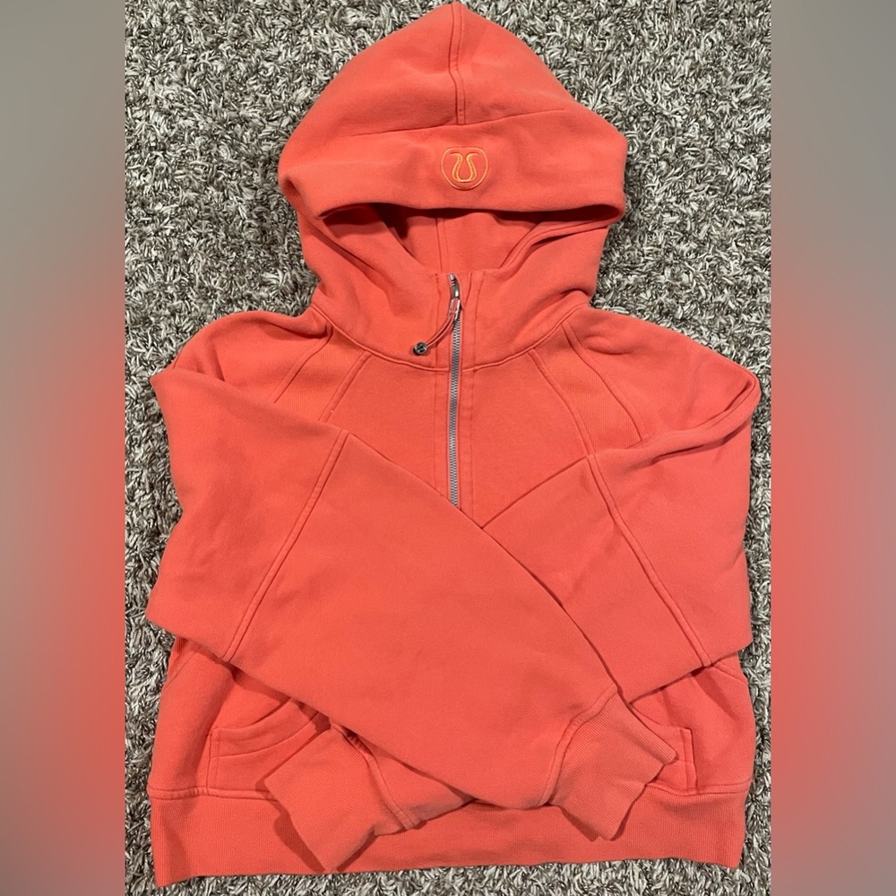 Canyon Orange Lululemon Cropped Scuba